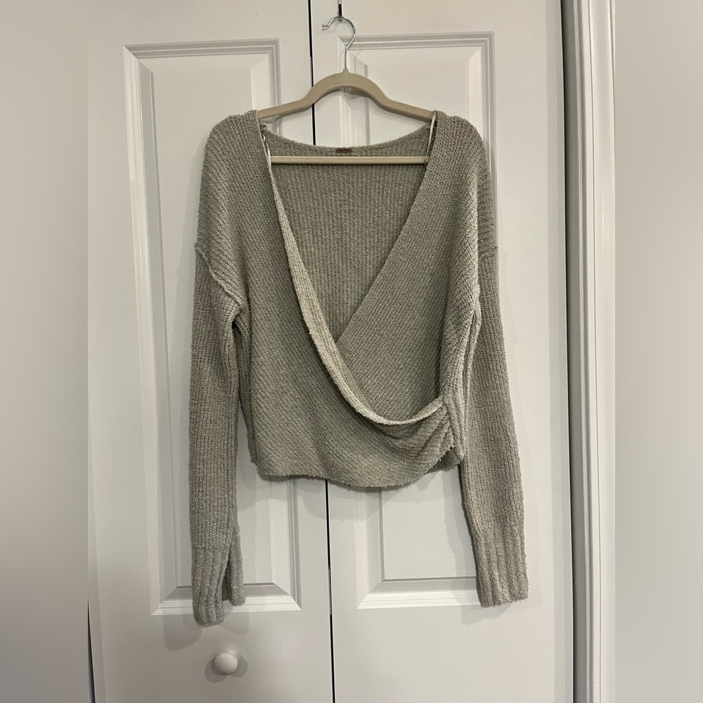 Gray Free People Sweater